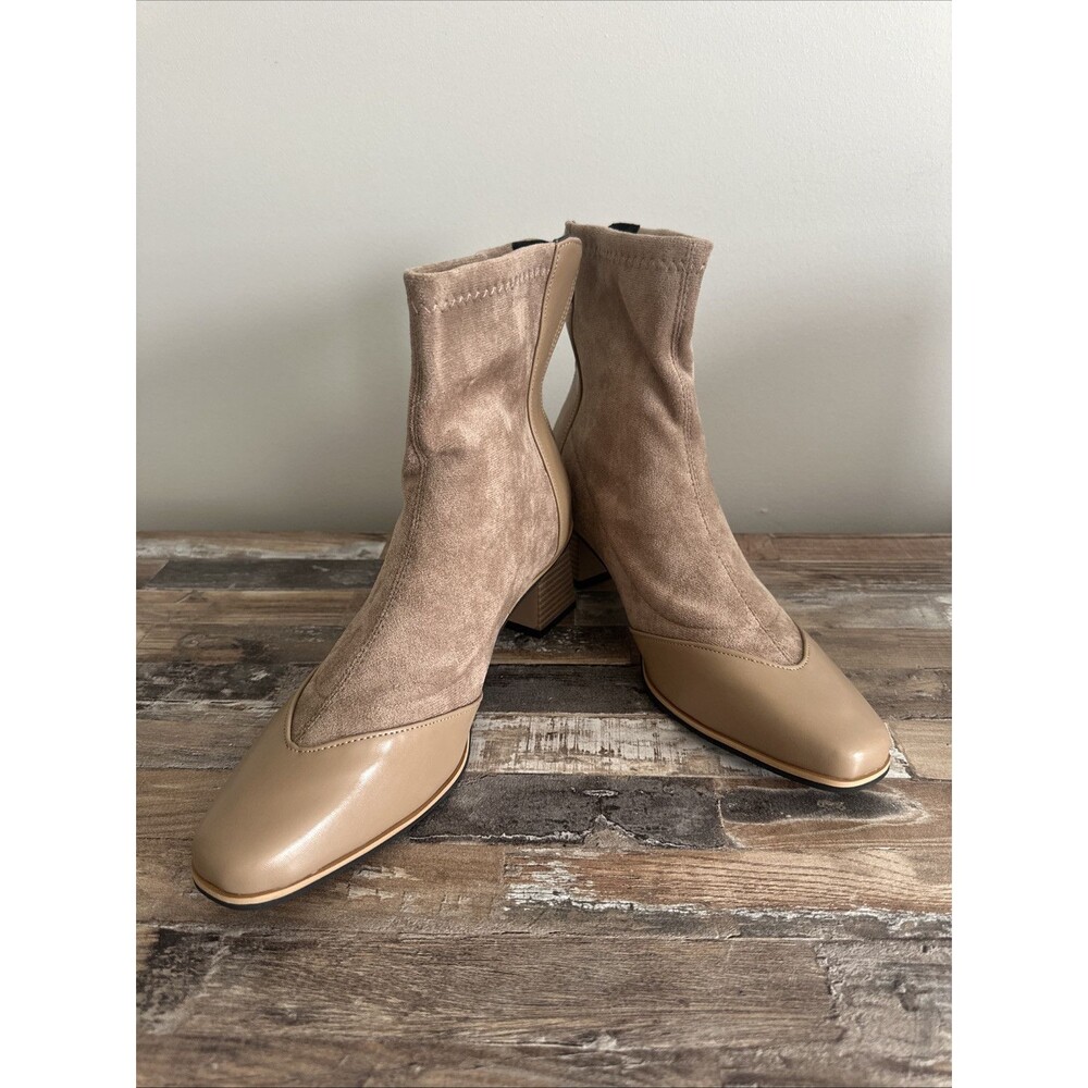Shein Short Boots Bootie Sz 9 (Eur 41) NEW Tan Color
